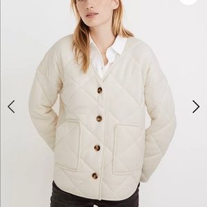 Madewell quilted sweater jacket